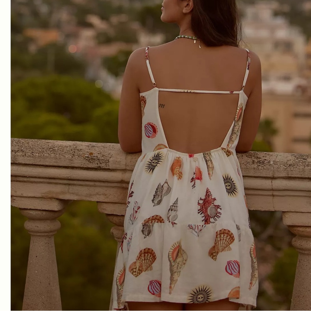 NWT Anthropologie Malai x Anthropologie Capri Mini Dress Size Large - Picture 2 of 16